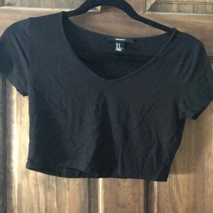 Forever 21 Black Crop Top